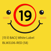 [미국 BACI] White Label BLW3106-RED (58)