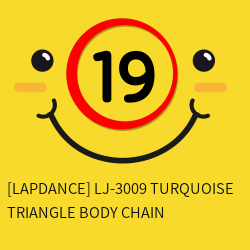 [LAPDANCE] LJ-3009 TURQUOISE TRIANGLE BODY CHAIN